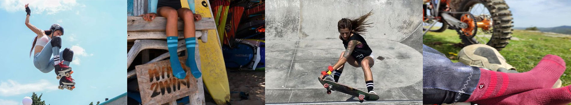 Sports socks for extreme sports